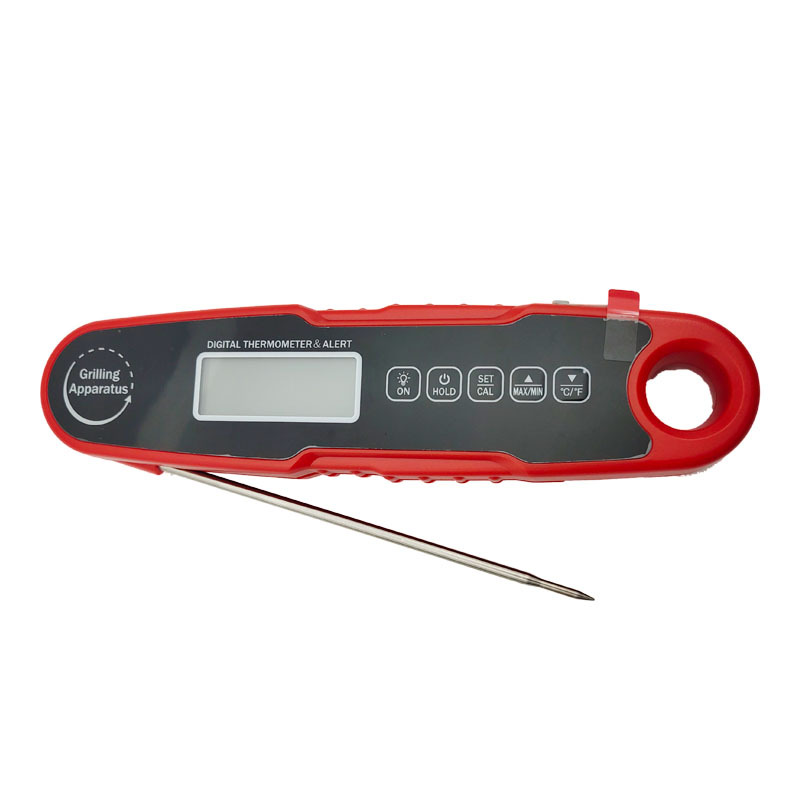 温美测LDT-6601电子双探针烧烤温度计 折叠肉类温度计报警食品烘焙温度计